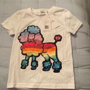 Lola and the Boys sequined poodle shirt